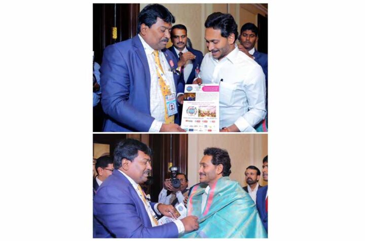 Global Economic Forum G20 initiative summit Global Tour at Japan Brochure launched by Chief Minister of Andhra Pradesh Sri YS Jagan Mohan Reddy