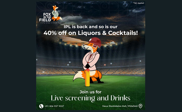 Raise a glass to IPL mania at Fox in the Field!
